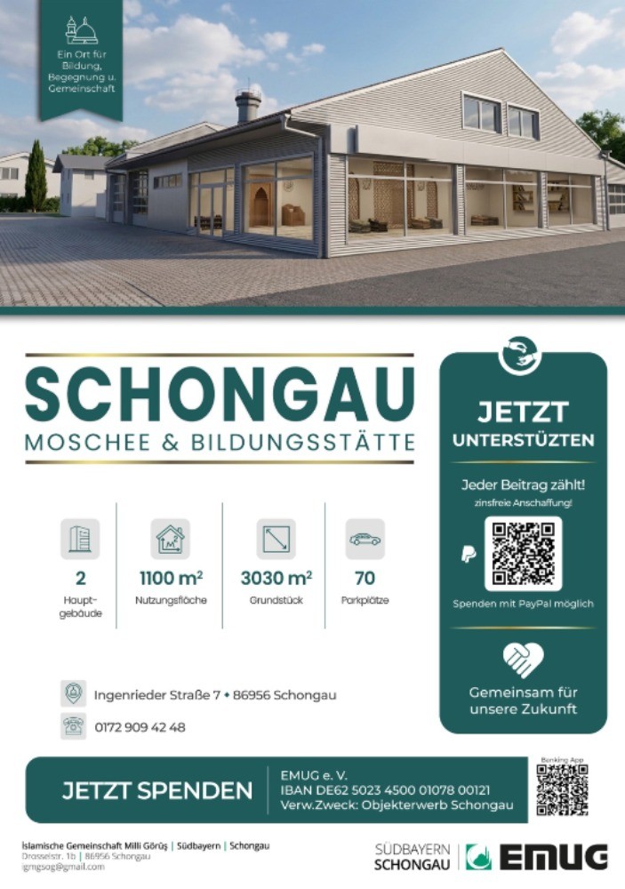 Together for Our Future – Acquisition of a New Islamic Center (Külliye) in Schongau